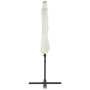 Sombrilla voladiza con poste de acero arena 300 cm de vidaXL, Sombrillas - Ref: Foro24-44628, Precio: 101,56 €, Descuento: %