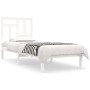 Estructura de cama madera maciza de pino blanco 90x200 cm de vidaXL, Camas y somieres - Ref: Foro24-3104529, Precio: 93,46 €,...