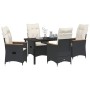 Conjunto de Comedor de Jardín 5 pcs Negro ratán sintético en Sillas de jardín | Comprar online en Foru.es