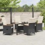 Conjunto de Comedor de Jardín 5 pcs Negro ratán sintético en Sillas de jardín | Comprar online en Foru.es