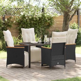 Conjunto de Comedor de Jardín 5 pcs Negro ratán sintético en Sillas de jardín | Comprar online en Foru.es