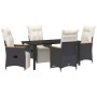 Conjunto de Comedor de Jardín 5 pcs Negro ratán sintético en Sillas de jardín | Comprar online en Foru.es