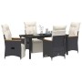 Conjunto de Comedor de Jardín 5 pcs Negro ratán sintético en Sillas de jardín | Comprar online en Foru.es