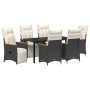 Conjunto de Comedor de Jardín 7 pcs Negro ratán sintético en Sillas de jardín | Comprar online en Foru.es