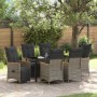Conjunto de Comedor de Jardín 7 pcs Gris ratán sintético en Sillas de jardín | Comprar online en Foru.es