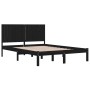 Estructura de cama de madera maciza de pino negro 200x200 cm de vidaXL, Camas y somieres - Ref: Foro24-3104437, Precio: 179,3...