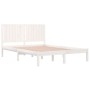 Estructura de cama de madera maciza de pino blanco 160x200 cm de vidaXL, Camas y somieres - Ref: Foro24-3104424, Precio: 161,...