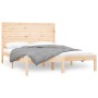 Estructura de cama madera maciza de pino 120x200 cm de vidaXL, Camas y somieres - Ref: Foro24-3104603, Precio: 129,78 €, Desc...