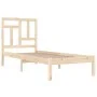 Solid pine wood bed frame 90x200 cm by vidaXL, Beds and slatted bases - Ref: Foro24-3104528, Price: 79,65 €, Discount: %