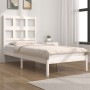 Estructura de cama madera maciza de pino blanco 90x200 cm de vidaXL, Camas y somieres - Ref: Foro24-3104464, Precio: 95,12 €,...