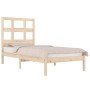 Estructura de cama de madera maciza de pino 90x200 cm de vidaXL, Camas y somieres - Ref: Foro24-3104463, Precio: 82,10 €, Des...