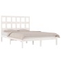 Estructura de cama madera maciza de pino blanco 200x200 cm de vidaXL, Camas y somieres - Ref: Foro24-3104499, Precio: 141,05 ...