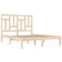 Estructura de cama de madera maciza de pino 200x200 cm de vidaXL, Camas y somieres - Ref: Foro24-3104563, Precio: 125,59 €, D...