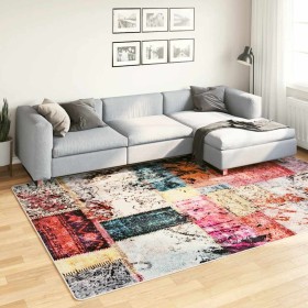 Alfombra lavable patchwork antideslizante multicolor 190x300 cm en Alfombras | Comprar online en Foru.es