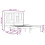 Estructura de cama madera maciza 120x190 cm de vidaXL, Camas y somieres - Ref: Foro24-3104513, Precio: 113,16 €, Descuento: %
