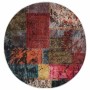 Alfombra lavable patchwork antideslizante multicolor φ120 cm en Alfombras | Comprar online en Foru.es