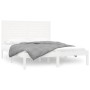 Estructura de cama madera maciza blanca 120x200 cm de vidaXL, Camas y somieres - Ref: Foro24-3104604, Precio: 143,13 €, Descu...