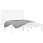 Estructura de cama madera maciza blanca 120x200 cm de vidaXL, Camas y somieres - Ref: Foro24-3104604, Precio: 143,13 €, Descu...