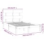 Estructura de cama de madera maciza negra 140x190 cm de vidaXL, Camas y somieres - Ref: Foro24-3104657, Precio: 152,54 €, Des...
