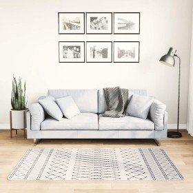 Alfombra lavable antideslizante negro y blanco 80x150 cm en Alfombras | Comprar online en Foru.es