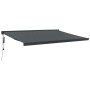 Toldo retráctil aluminio y tela gris antracita 4,5x3 m de vidaXL, Toldos - Ref: Foro24-3154614, Precio: 701,75 €, Descuento: %
