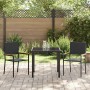 Conjunto de Comedor de Jardín 3 pcs Negro ratán sintético en Sillas de jardín | Comprar online en Foru.es