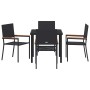 Conjunto de Comedor de Jardín 5 pcs Negro ratán sintético en Sillas de jardín | Comprar online en Foru.es