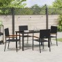 Conjunto de Comedor de Jardín 5 pcs Negro ratán sintético en Sillas de jardín | Comprar online en Foru.es