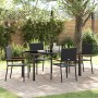 Conjunto de Comedor de Jardín 5 pcs Negro ratán sintético en Sillas de jardín | Comprar online en Foru.es