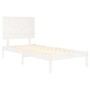 Estructura de cama madera maciza de pino blanca 90x200 cm de vidaXL, Camas y somieres - Ref: Foro24-3104789, Precio: 107,18 €...