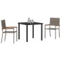 Conjunto de Comedor de Jardín 3 pcs Gris ratán sintético en Sillas de jardín | Comprar online en Foru.es