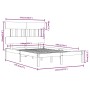 Estructura de cama de madera maciza blanca 140x190 cm de vidaXL, Camas y somieres - Ref: Foro24-3104719, Precio: 121,76 €, De...