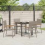 Conjunto de Comedor de Jardín 5 pcs Gris ratán sintético en Sillas de jardín | Comprar online en Foru.es