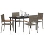 Conjunto de Comedor de Jardín 5 pcs Gris ratán sintético en Sillas de jardín | Comprar online en Foru.es