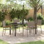 Conjunto de Comedor de Jardín 5 pcs Gris ratán sintético en Sillas de jardín | Comprar online en Foru.es
