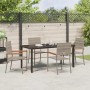 Conjunto de Comedor de Jardín 5 pcs Gris ratán sintético en Sillas de jardín | Comprar online en Foru.es