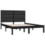 Estructura de cama madera maciza negra King Size 150x200 cm de vidaXL, Camas y somieres - Ref: Foro24-3104617, Precio: 198,48...