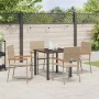 Conjunto de Comedor de Jardín 5 pcs Beige ratán sintético en Sillas de jardín | Comprar online en Foru.es