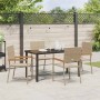 Conjunto de Comedor de Jardín 5 pcs Beige ratán sintético en Sillas de jardín | Comprar online en Foru.es