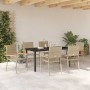 Conjunto de Comedor de Jardín 7 pcs Beige ratán sintético en Sillas de jardín | Comprar online en Foru.es