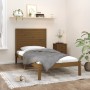 Estructura de cama madera maciza marrón miel 100x200 cm de vidaXL, Camas y somieres - Ref: Foro24-3104601, Precio: 116,46 €, ...