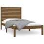 Estructura de cama madera maciza marrón miel 100x200 cm de vidaXL, Camas y somieres - Ref: Foro24-3104601, Precio: 116,46 €, ...