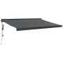 Toldo retráctil aluminio y tela gris antracita 3x2,5 m de vidaXL, Toldos - Ref: Foro24-3154611, Precio: 508,88 €, Descuento: %