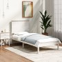 Estructura de cama madera maciza de pino blanca 100x200 cm de vidaXL, Camas y somieres - Ref: Foro24-3104794, Precio: 106,64 ...