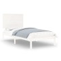 Estructura de cama madera maciza de pino blanca 100x200 cm de vidaXL, Camas y somieres - Ref: Foro24-3104794, Precio: 106,64 ...