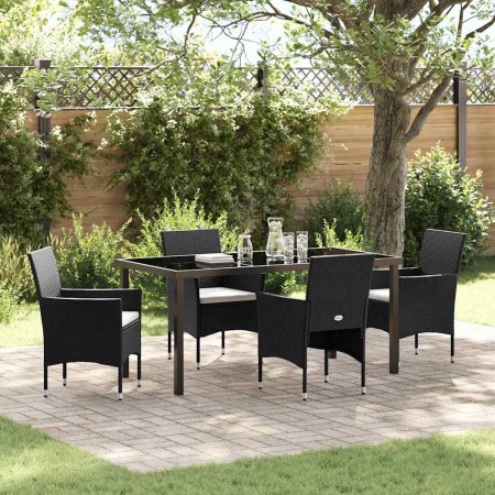 Conjunto de Comedor de Jardín 5 pcs Negro ratán sintético en Sillas de jardín | Comprar online en Foru.es
