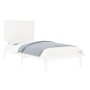Estructura de cama madera maciza de pino blanca 100x200 cm de vidaXL, Camas y somieres - Ref: Foro24-3104794, Precio: 106,64 ...