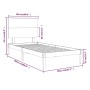 Estructura de cama madera maciza de pino blanca 100x200 cm de vidaXL, Camas y somieres - Ref: Foro24-3104794, Precio: 106,64 ...