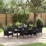 Conjunto de Comedor de Jardín 7 pcs Negro ratán sintético en Sillas de jardín | Comprar online en Foru.es