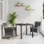 Conjunto de Comedor de Jardín 3 pcs Gris ratán sintético en Sillas de jardín | Comprar online en Foru.es